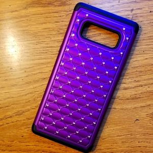 🔴 $14 🌞 2pc NOTE 8 Case w/ Bling NWOT